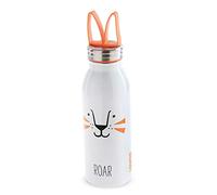 Aladdin Zoo Thermavac Gourde Isotherme Enfant Acier Inoxydablet 0.43L Lion - Thermos Garde froid 7 Heures - Bouteille Isotherme à Double Paroi Isolante - Sans BPA - Étanche