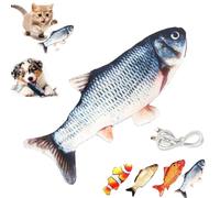 ALADDINLUX Vibrating Fish for Dogs, Floppy Fish Dog Toy, Realistic Flopping Rocking Dogs Toy, Dog Toys for Aggressive Chewers(A)