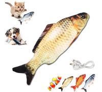 ALADDINLUX Vibrating Fish for Dogs, Floppy Fish Dog Toy, Realistic Flopping Rocking Dogs Toy, Dog Toys for Aggressive Chewers(C)