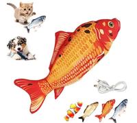 ALADDINLUX Vibrating Fish for Dogs, Floppy Fish Dog Toy, Realistic Flopping Rocking Dogs Toy, Dog Toys for Aggressive Chewers(D)