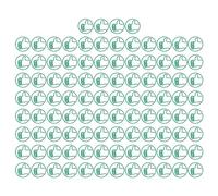 Aladeno 100 pièces trombones mignons trombones fantaisie trombones lumineux exquis style pouce vers le haut vert antidérapant forte serrage trombones fantaisie pour l'école bureau