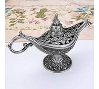 Aladin Lamp Figurine Magic Genie Lamp Rare Legend Magic Incense Burners Retro Genie Wishing Oil Lamp Home Decor (Color : A) (B)