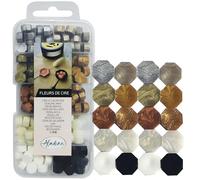 Aladine - 220 Perles de Cire à Cacheter - 10 Couleurs Métal - Pour Créer Sceau de Cire - Doré, Argenté, Cuivre, Blanc - Faire Part Mariage, Naissance, Lettres, Courriers, Menus & Cadeaux - 72499