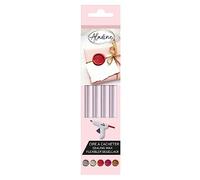 Aladine - 4 Bâtons de Cire à Cacheter Violet Pastel - Sceau de Cire - Pour Pistolet à Cire - Coloris Mauve - Idéal Faire Part Mariage Baptême, Naissance, Lettres, Courriers, Menus & Cadeaux - 72446