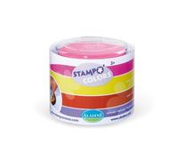 AladinE Encreurs Stampo Colors Festival – 4 encreurs XXL lavables pour enfants dès 3 ans