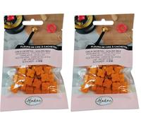 Aladine - 60 Perles de Cire à Cacheter - Orange Nacre - Pour Créer Sceau de Cire - Fleurs de Cire - Faire Part Mariage, Naissance, Lettres, Courriers, Menus & Cadeaux - 72617 (Lot de 2)