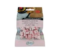 Aladine - 60 Perles de Cire à Cacheter - Rose Pastel - Pour Créer Sceau de Cire - Fleurs de Cire - Faire Part Mariage, Naissance, Lettres, Courriers, Menus & Cadeaux - 72631