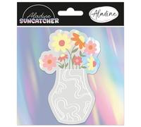 Aladine - Attrape-Rêve Vase Fleurst - Suncatcher 12 x 7,7 cm - Décoration Fenêtre - Loisir Créatif - 72691