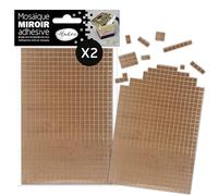 Aladine - Carrés Miroirs Adhésifs Cuivre - Mosaique - Loisirs Créatifs - 72678