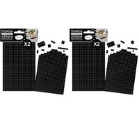 Aladine - Carrés Miroirs Adhésifs Noir - Mosaique - Loisirs Créatifs - 72676 (Lot de 2)