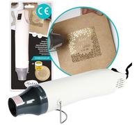 Aladine - Embosseur Électrique - Heatgun Papeterie, Scrapbooking et Carterie Créative - Pistolet Embosseur Thermique à Chaud 350°, Noir