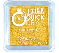 Aladine - Encreur Izink Quick Dry - Encreur à Séchage Rapide - Scrapbooking, Bullet Journal et Carterie Créative - Taille M - 5 x 5 cm - Couleur Jaune