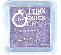 Aladine - Encreur Izink Quick Dry - Encreur à Séchage Rapide - Scrapbooking, Bullet Journal et Carterie Créative - Taille M - 5 x 5 cm - Couleur Mauve Pastel