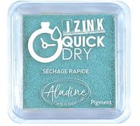 Aladine - Encreur Izink Quick Dry - Encreur à Séchage Rapide - Scrapbooking, Bullet Journal et Carterie Créative - Taille M - 5 x 5 cm - Couleur Bleu Clair
