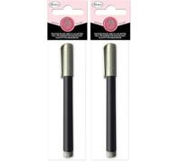 Aladine - Feutre pour Cire À Cacheter Argent - Marqueur Spécial pour Décorer Sceau de Cire - Coloris Argenté - Noël, Anniversaire, Mariage - Invitations, Faire-part - 80814 (Lot de 2)