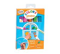 Aladine - Feutres pour Fenêtres, Vitres & Miroirs - Colors Window - Feutres Enfant pour Dessiner sur Vitres et Miroirs - 100% Effaçables - À partir de 3 Ans 42010