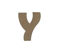 Aladine - Gomille Alphabet Lettre Y - Support en Bois à Peindre et Décorer - Idéal Déco Intérieure, Chambre, Anniversaire - Bois Naturel 100% Français - Taille 8cm, Épaisseur 6mm