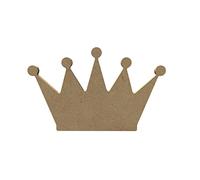 Aladine - Gomille COURONNE - Support en Bois à Peindre et Décorer - Idéal Déco Intérieure, Chambre, Anniversaire - Bois Naturel 100% Français - 15cm