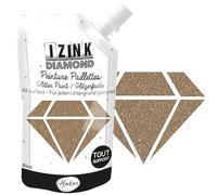 Aladine - Izink Diamond Doré Cuivré 80 ml - Peinture Pailletée - Pour Tout Support : Papier, Tissu, Béton, Métal, Bois - DIY et Loisirs Créatifs - Déco Brillante - Or Rose - 80824