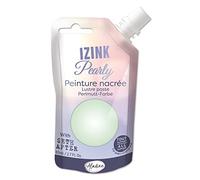 Aladine Izink Pearly Peinture Nacrée-Ultra Couvrante, Tout Support-DIY et Loisirs Créatifs-Gourde Souple, Vert d'eau, 80 ml