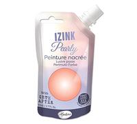 Aladine - Izink Pearly - Peinture Nacrée - Ultra Couvrante, Tout Support - DIY et Loisirs Créatifs - Gourde Souple 80 ml - Beige