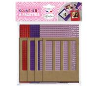 Aladine - Kit Créatif Cadres Photo Mosaïque - Kit Formes en Bois à Peindre - Déoration Carré Brillants - Formes en Bois Loisirs Créatifs - 85611