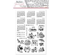 Tampons Stampo Bullet Journal - Mois universels - 25 pcs Noir G