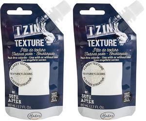 Aladine - Pâte de Texture - Izink Texture Flocons 80 ml pour Loisirs Créatifs - Noël Neige - 82072 (Lot de 2)