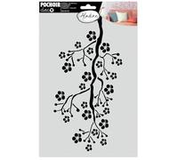 Aladine Pochoir de décoration - Branches Sakura - 20 x 30 cm