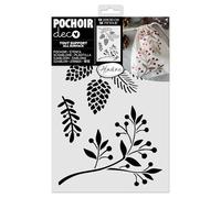 Aladine - Pochoir Noël « Pomme de Pain » 20 x 30 cm - Formes Noël - Pour Peinture, Airbrush, Scrapbooking - Déco Dessin Décoration Xmas - 81284