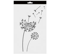 Aladine - Pochoir Pissenlit 20 x 30 cm pour Décoration Toutes Surfaces - Feutres, Peinture, Airbrush - Dessin Pissenlit - 81232