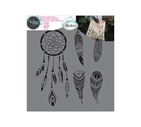 Pochoir textile en Plastique - Attrape-rêves - Entre 9,5 et 20 cm NA G