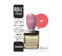 Aladine - Roll' Stamp Love - Tampon à Molette - Amour Saint-Valentin - Idéal pour Bullet Journal, Scrapbooking - 2166