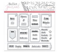 Tampons Clear Stampon Bullet Journal - Organisation semaine - 37 pcs Transparent G