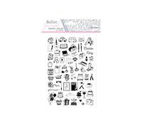 Tampons Stampo Bullet Journal - Quotidien - 59 pcs Noir G