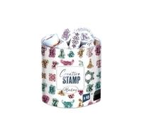 Aladine Kit de tampons Stampo Scrap Arabesque - Carterie créative, encreur noir inclus