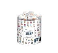 Aladine – Kit de tampons Stampo Scrap Mini Alphabet – Encreur noir inclus