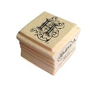 Aladine - Tampon Alphabet Arabesque - Support En bois - Scrapbooking et Carterie Créative - Lettre H