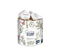 Aladine - Tampons Champêtre avec Encreur - En Mousse & Caoutchouc - Pour Carterie, Bullet Journal, Scrapbooking, Loisirs Créatifs, Dessin - Creative Stamp - Idée Cadeau Enfant Adulte - 03753
