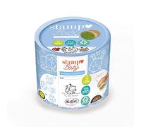 Aladine - Tampons Enfants Stampo Baby - 4 Tampons en Bois FSC Eco-Friendly + Encreur - Loisirs Créatifs et Dextérité - Dès 18 Mois - Thème Animaux Domestiques 03152 13,5 x 13,5cm