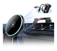 ALAFLY Support de téléphone magnétique sans fil 15 W pour Ford Bronco 2021-2026 2/4 portes, support de tableau de bord réglable à 360 °, installation OEM facile, compatible avec MagSafe iPhone 12-17