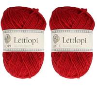 Álafoss 1522-9434 Pelote de laine Rouge 50 g 100 m (Lot de 2)