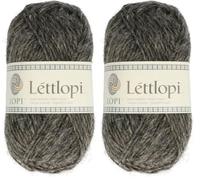 ÁLAFOSS - Icelandic wool yarn 1522-0058 Fil Gris 0058 50 g 100 m (Lot de 2)