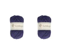 ÁLAFOSS - Icelandic wool yarn 1522-9432 Pelote de laine Lilas chiné 50 g 100 m (Lot de 2)