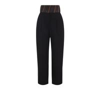 Alaïa - Belt Wool Gabardine Pants - Femme - Pantalons - Bleu - Taille: 38 FR