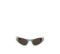 Alaïa lunettes de soleil femme bleu clair en acétate - UNI