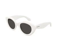 Alaïa - Lunettes de soleil œil de chat arrondies en acétate - unisex - Accessoires - Blanc - Taille: 50 MM