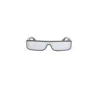 Alaïa - Lunettes de soleil rectangulaires bouclier - Femme - Accessoires - Noir - Taille: ONE Size