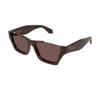 Alaïa - Lunettes de soleil rectangulaires - unisex - Accessoires - Brun - Taille: 58 MM