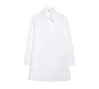 Alaïa - Mini-robe chemise en popeline - Femme - Robes - Blanc - Taille: 36 FR